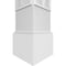 Ekena Millwork Craftsman Classic Square Non-Tapered Magnolia Fretwork Column w/ Mission Capital & Mission Base CC1009ENMGLMIMI - alternate 3